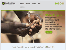 Tablet Screenshot of onegreathourofsharing.org